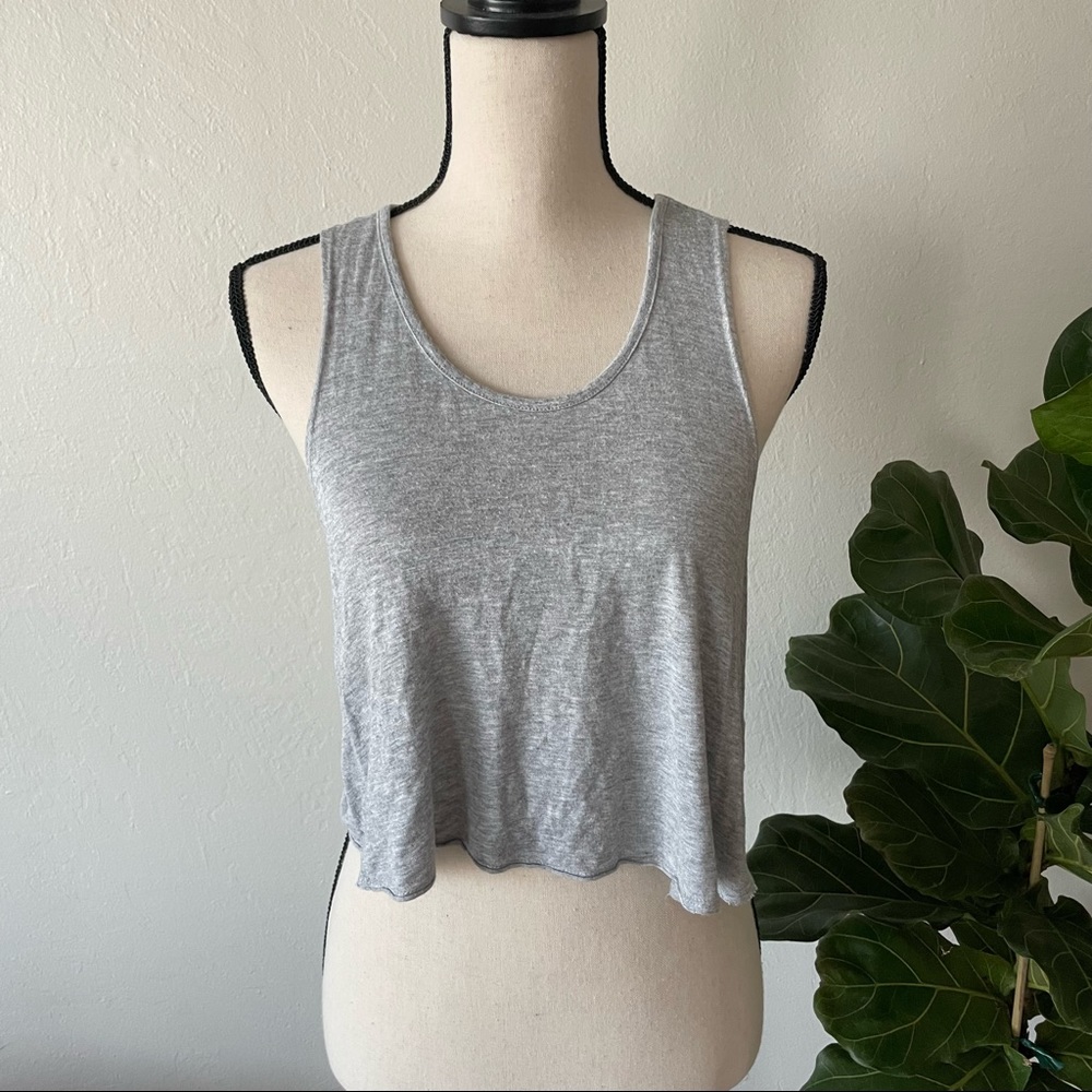 *** JOAH BROWN Crop Open Back Tank Top S/M ***